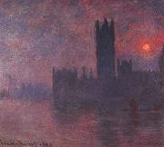 Claude Monet Houses of Parliament at Sunset oil on canvas